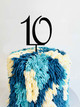 Number 10 cake topper - 10th birthday cake decoration - Laser cut - Made in Australia