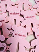 Personalised Teddy Bear Glass Markers for Parties