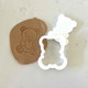 Baby Bear Holding Heart Cookie Stamp and Cutter