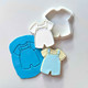 Baby Overalls Cookie Stamp & Cutter