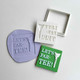 Square golf cookie stamp with “Let’s Par-Tee” text