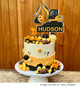 UV Printed Digger Cake Topper with custom name and age