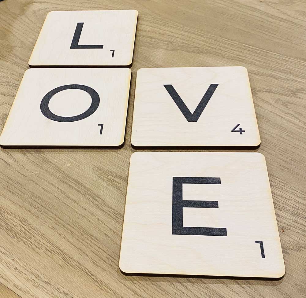 Wooden Scrabble Tiles -  Australia