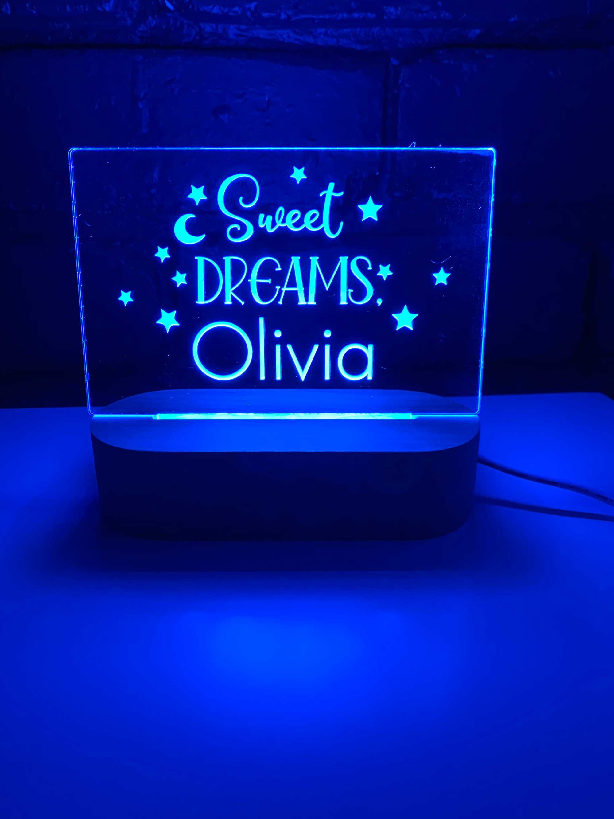 Sweet Dreams My Baby - Personalized LED Light – Macorner