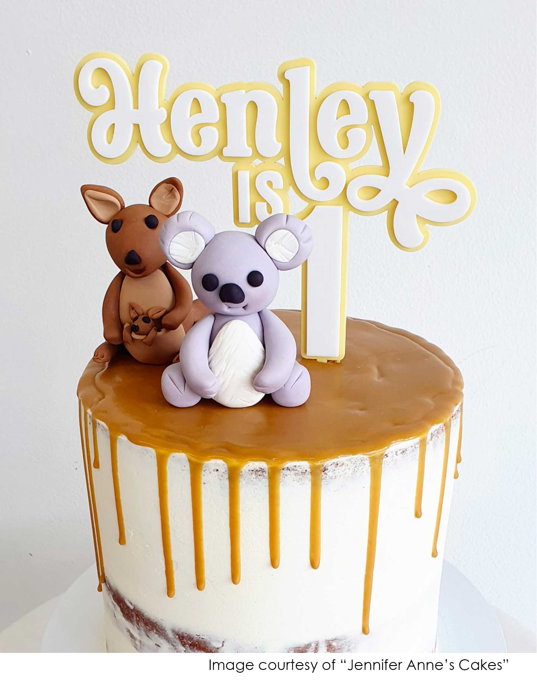 Koala bear edible figurine birthday cake topper