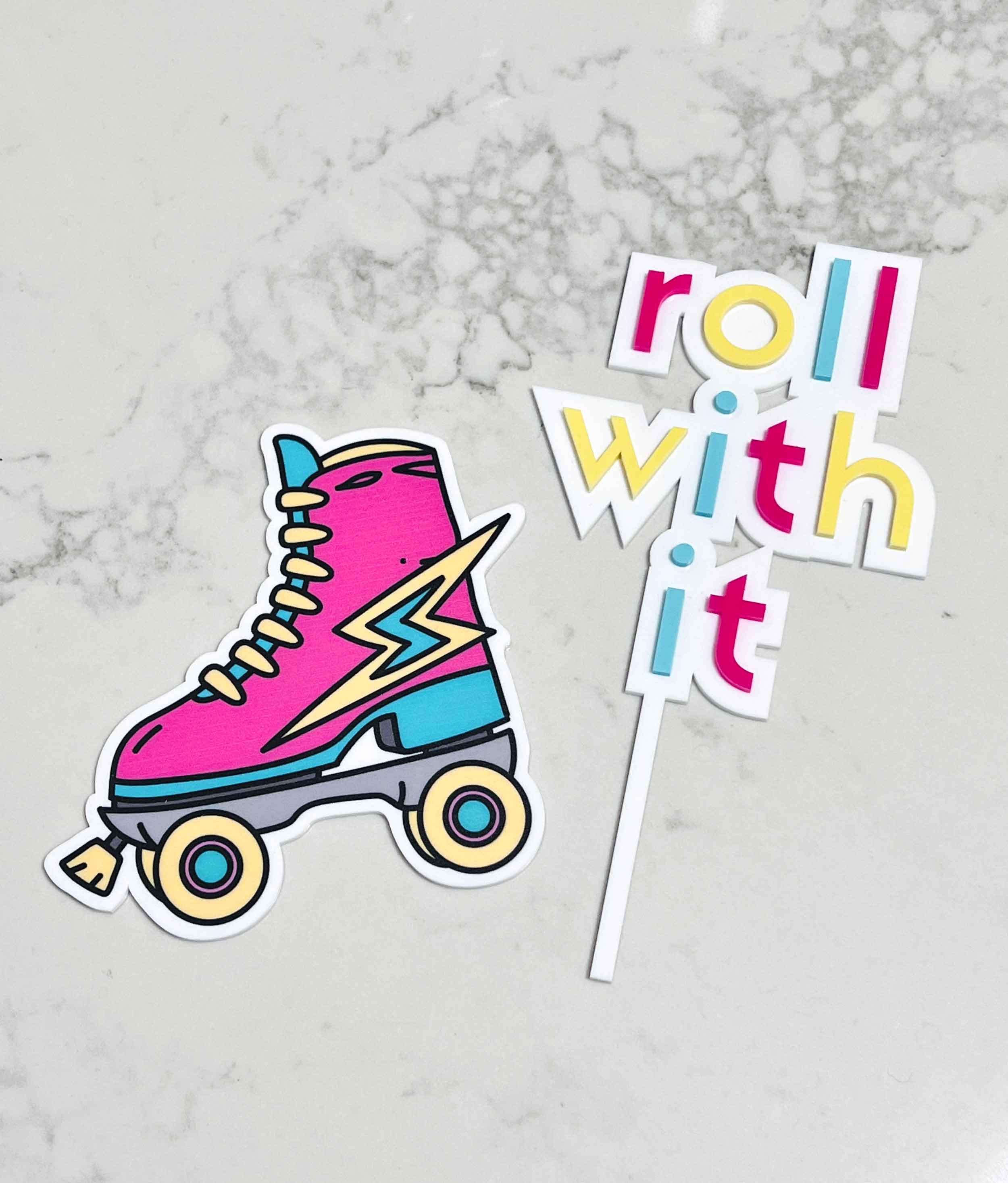 Custom Name Age Personalized Roller Skates Cake Topper Roller Skating Fans  Birthday Party Cake Decoration Topper - Cake Decorating Supplies -  AliExpress