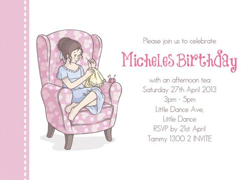 Invitations - Sip N Sew Afternoon Tea: retailer-supplied image