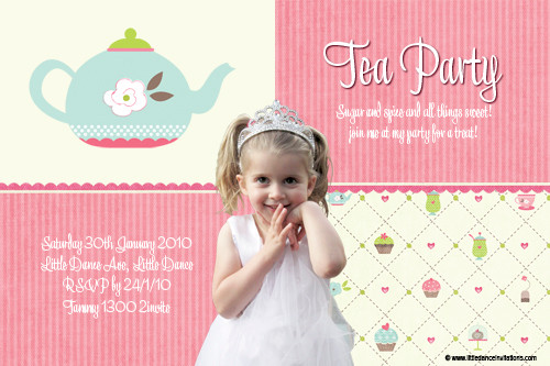 You're Invited To My Tea Party! - Tea Party Photo Invitations For Sale ...
