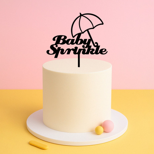 Baby Sprinkle Cake Topper – Umbrella Baby Shower Decoration (11015): retailer-supplied image