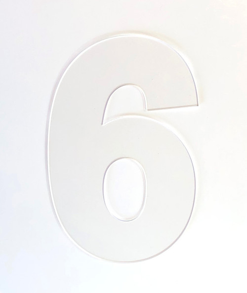 Number 6 Cookie Cake Template - Large Number 6 Acrylic Laser Cut Letter ...