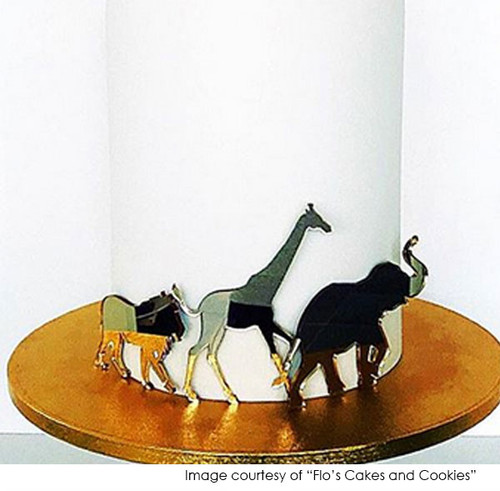 Cake Decorator Kit - Safari Animal Silhouettes (22073): retailer-supplied image