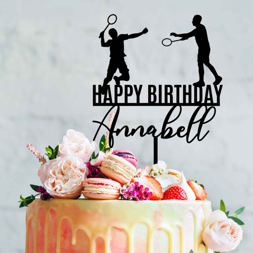 Custom Name and Age Happy Birthday Cake Topper, Man & Woman Age Cake  Topper, Personalized Happy Birthday Cake Topper, Age Cake Topper